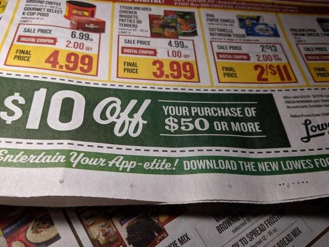 Lowes Foods 10 Off 50 Coupon WRAL