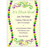 Mardi Gras Invitation Free Printable