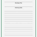 Meeting Notes Template Download Printable PDF Templateroller