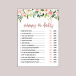 Mommy Or Daddy Baby Shower Game Printable Guess Who Said Etsy