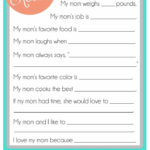 Mother s Day Questionnaire A FREE Printable For The Kids Mother s