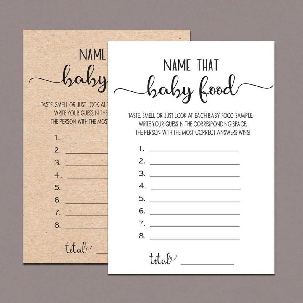 Name That Baby Tune Name That Baby Song Funny Baby Shower Etsy Baby 