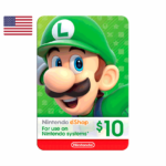 Nintendo EShop Gift Cards 10 Games Caxas