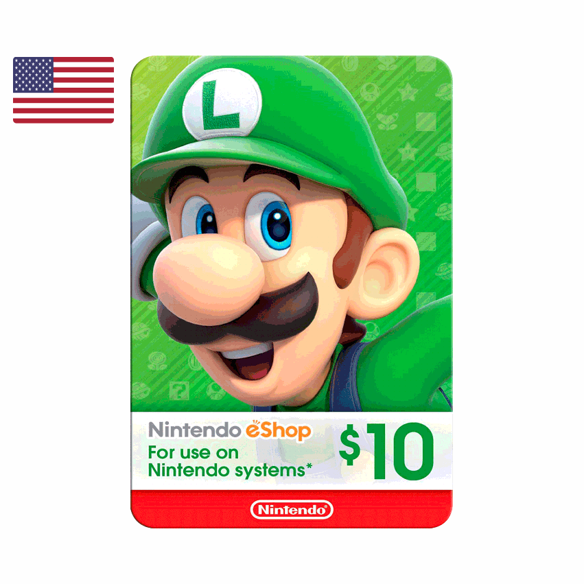 Nintendo EShop Gift Cards 10 Games Caxas