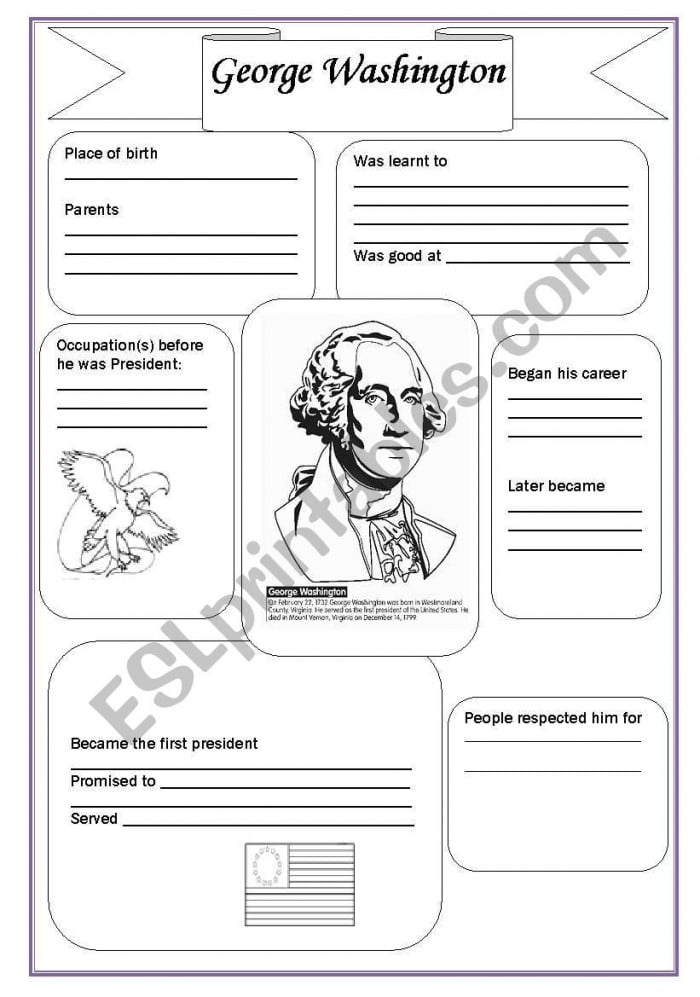 Picture Of George Washington Worksheets 99Worksheets