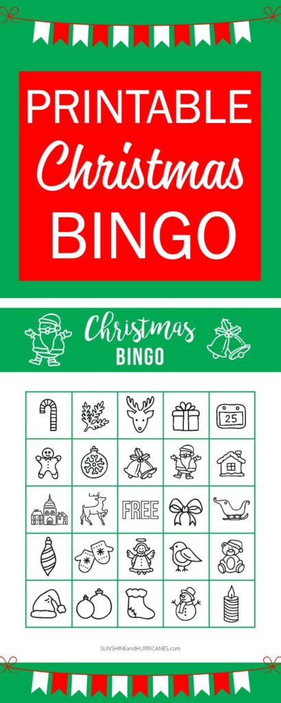 Printable Christmas BINGO Holiday Games For Kids