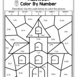 Printable Halloween Math Worksheets For 1st Grade Letter Worksheets