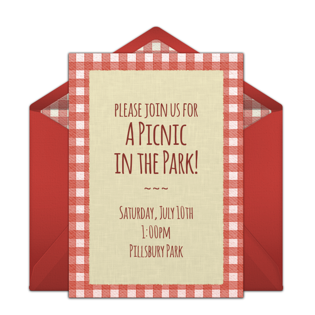 Punchbowl Picnic Invitations Pattern Invitation Invitation Template