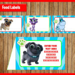 Puppy Dog Pals Food Tent Cards Instant Download Printable Etsy