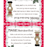 Reindeer Food pdf Christmas Kindergarten Reindeer Food Label Magic