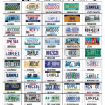Road Trip License Plate Game Printable Paper Trail Design Printable