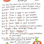 Roll A Pumpkin Dice Game Halloween Activities Halloween School