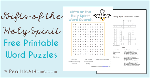 Seven Gifts Of The Holy Spirit Worksheet Set Free Printables 