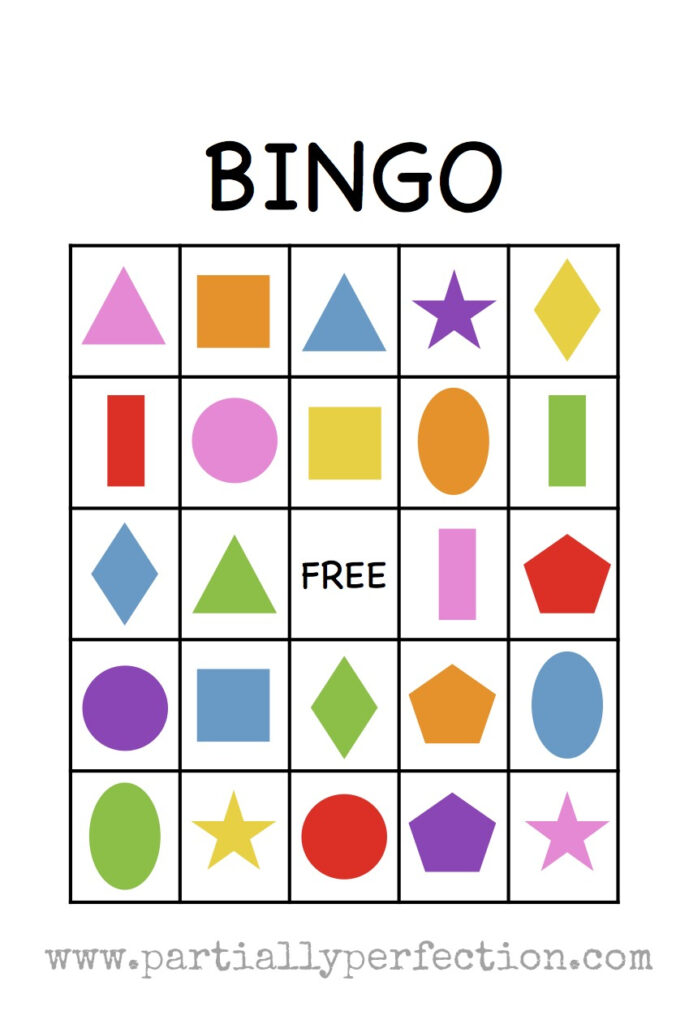Shape Bingo Fun Family Crafts