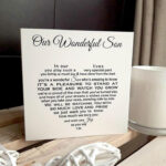 Son Wedding Day Card To Groom From Parents Son s Wedding Etsy