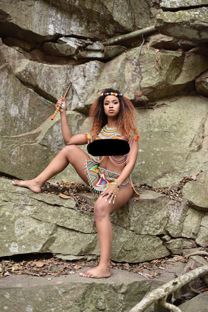 South African Lady Goes So Sexy To Celebrate Zulu Culture