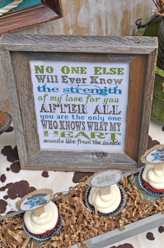 Sweet Lil Cowboy Baby Shower DIY Printables Instant Download