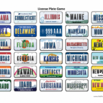 The License Plate Game With Pics Of The State License Plates