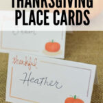 These Free Printable Thanksgiving Place Cards Can Be Used To Designate