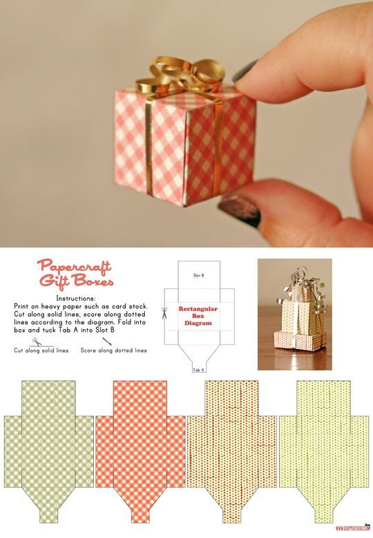 Tiny Boxes Tiny Gifts Paper Crafts Gifts