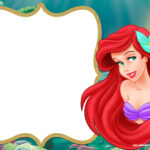 Updated Free Printable Ariel The Little Mermaid Invitation Template