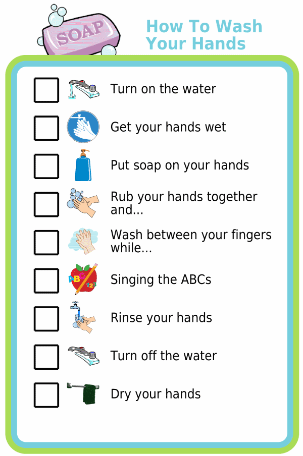 You Can Print This Hand Washing Checklist For Free Then Hang It In 