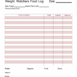 10 Best Free Printable Weight Watchers Journal Printablee