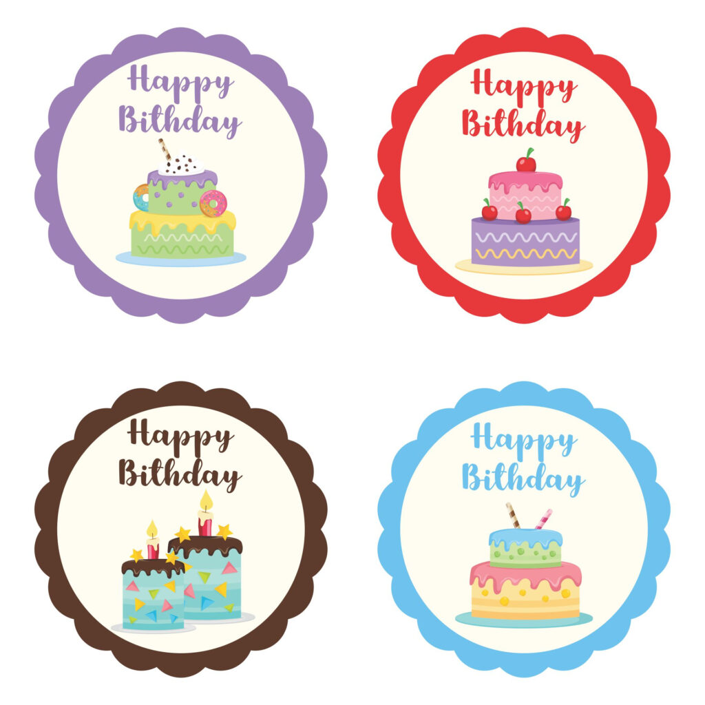 10 Best Monthly Birthday Cupcake Printables Printablee