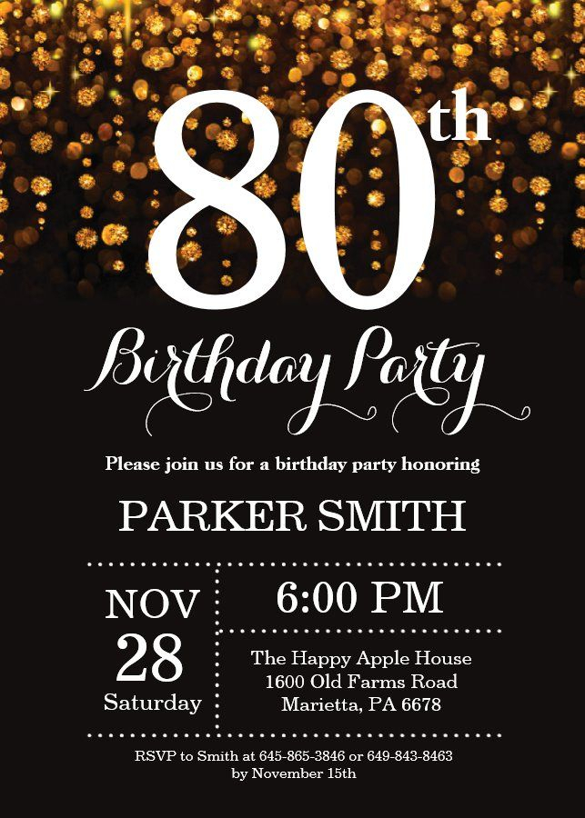 100th Birthday Invitations Party Invite Template Birthday Party 