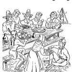 11 Free First Thanksgiving Coloring Pages With Pilgrims And Native