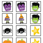 15 Best Black And White Halloween Memory Game Printable Printablee