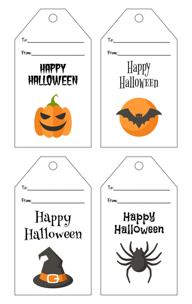 15 Best Happy Halloween Free Printable Labels Printablee