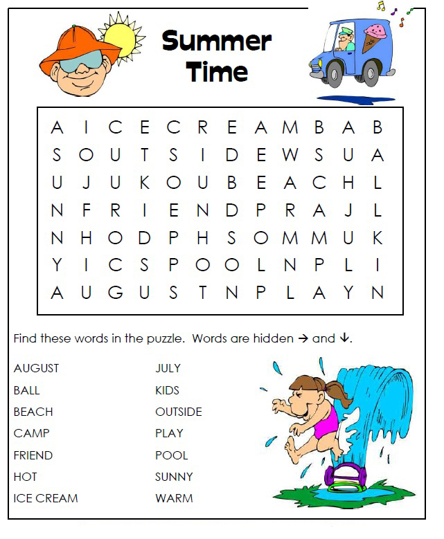 1st Grade Word Search Best Coloring Pages For Kids