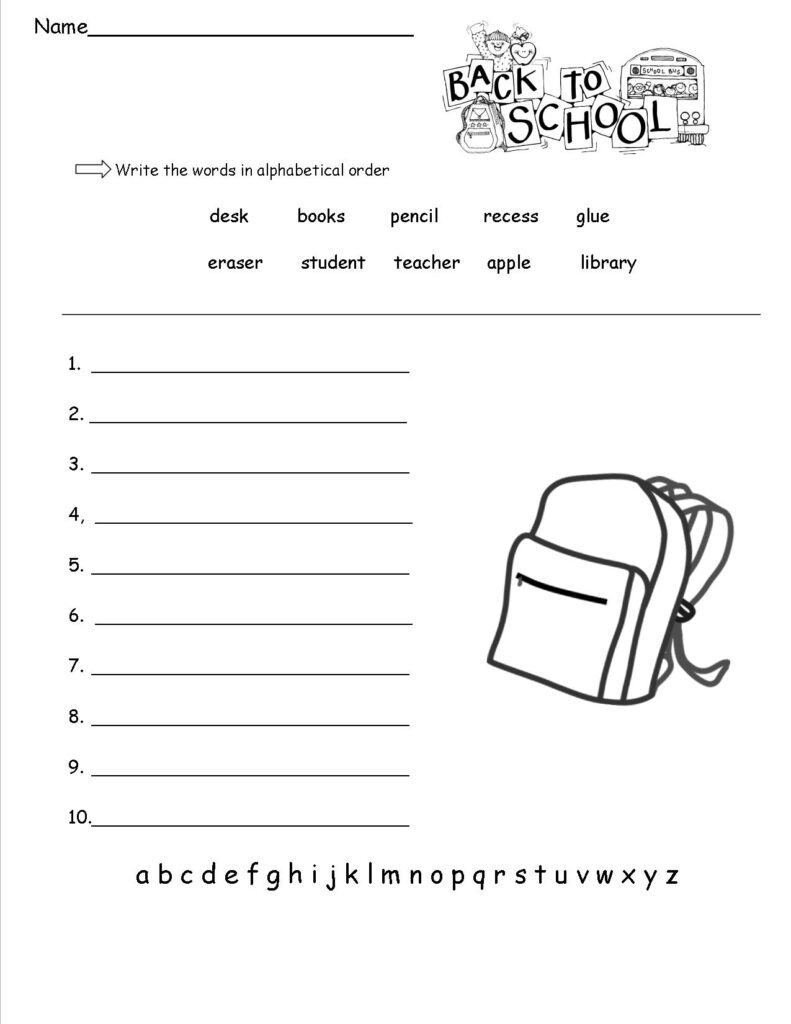 1st Grade Worksheets Best Coloring Pages For Kids