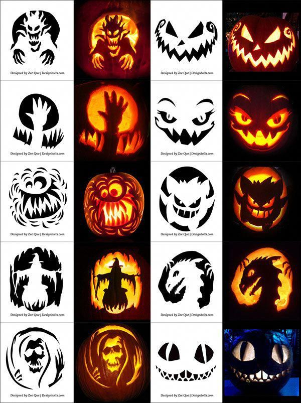 220 Free Printable Halloween Pumpkin Carving Stencils Patterns 