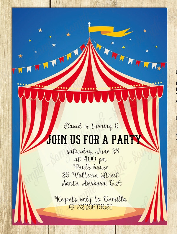 23 PSD Carnival Invitation Templates PSD Vector EPS AI Free 