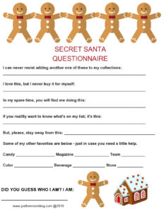 25 Printable Secret Santa Questionnaire Templates TemplateLab