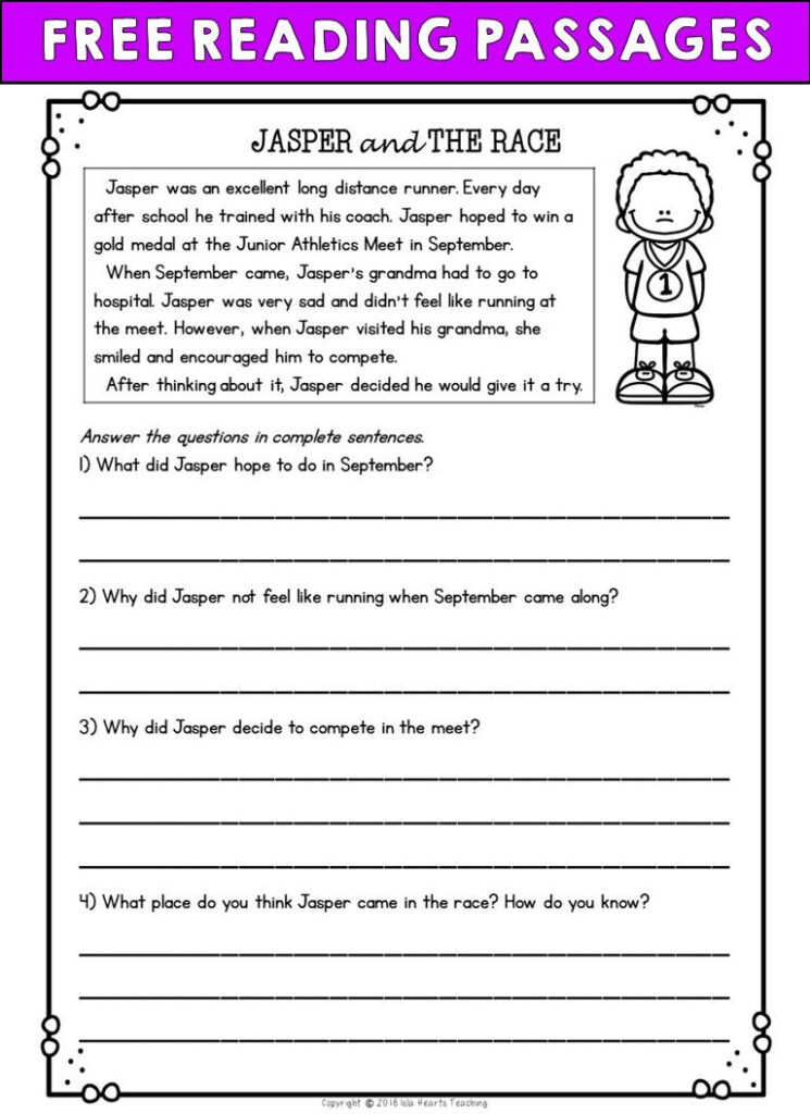 2nd Grade Christmas Reading Comprehension Worksheets 