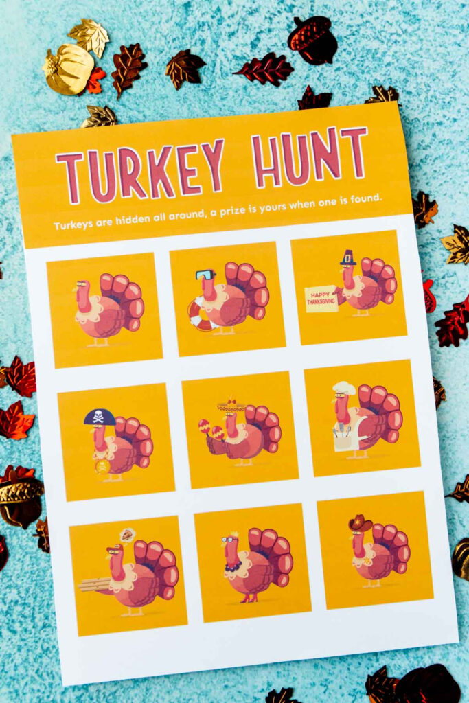 3 Fun Turkey Hunt Games Free Printable Play Party Plan