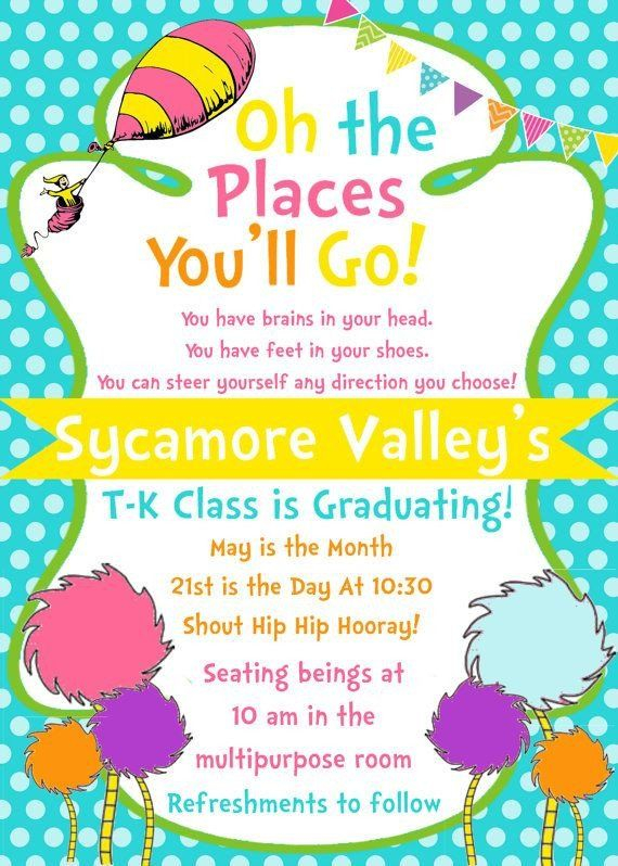 30 Kindergarten Graduation Invitation Templates Free In 2020 Kids 