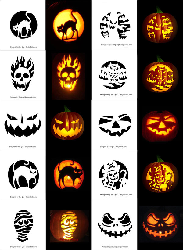 420 Free Printable Halloween Pumpkin Carving Stencils Patterns