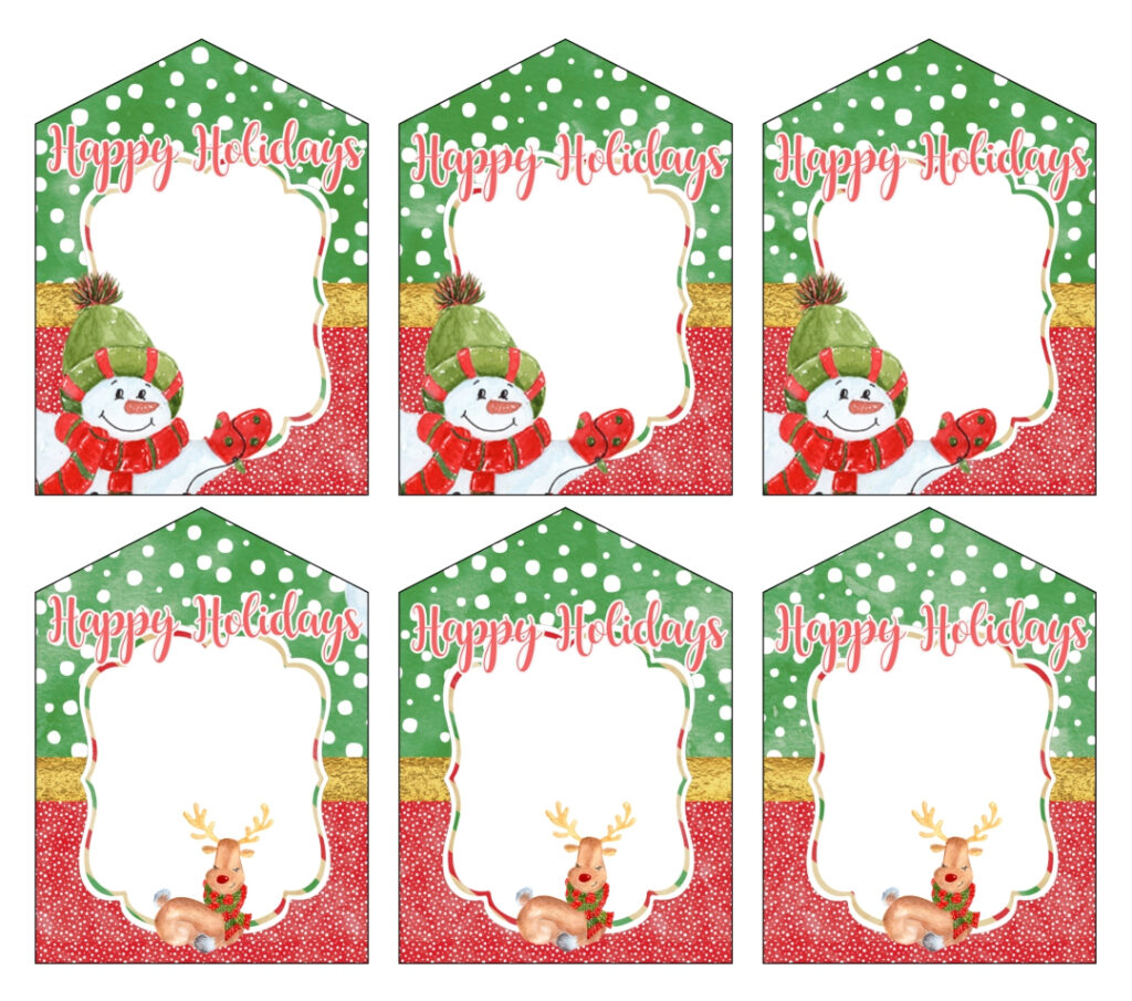 5 Best Free Printable Christmas Gift Tags Pinterest Printablee