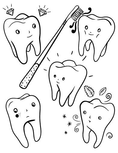 78 Best Healthy Teeth Images On Teeth Dental Coloring Pages Dental 