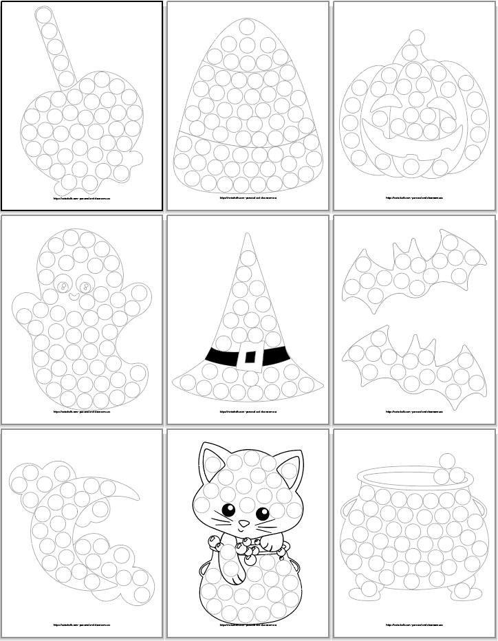 9 Free Halloween Dot Marker Printables No prep Fun For Tots