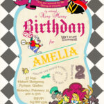 Alice In Wonderland Birthday Invitations DREVIO