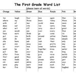 Arquilla First Grade Word Lists First Grade Words Snap Words