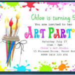 Art Party Invitations Free