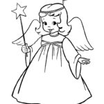 Christmas Angel Coloring Pages Learn To Coloring