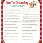 Christmas Carol Game DIY Christmas Song Game Christmas Music Etsy