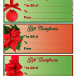 Christmas Gift Certificate Templates Download Fillable PDF Templateroller